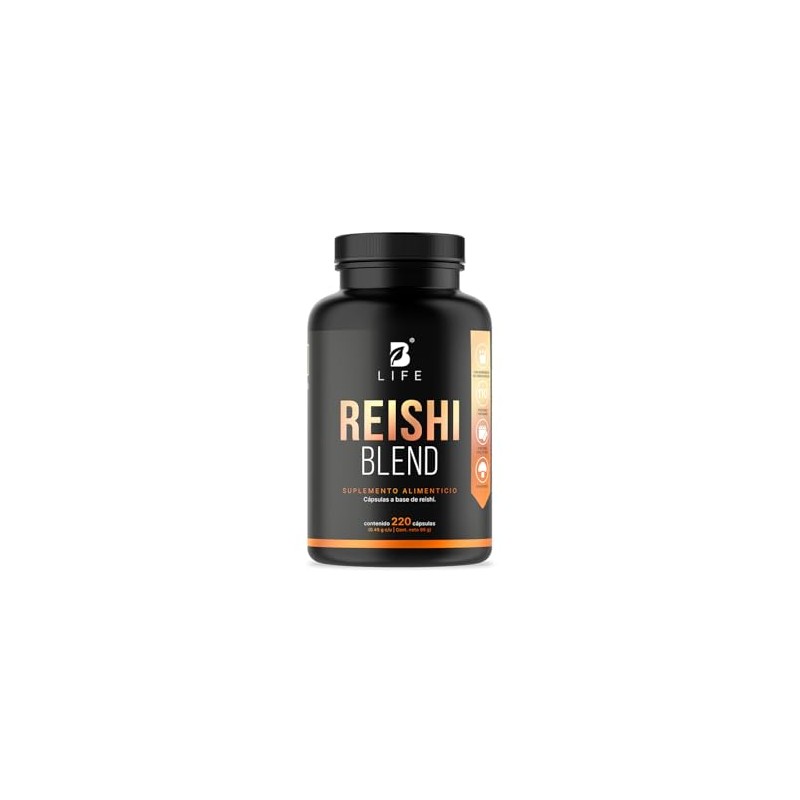 Extracto Puro Hongo Reishi 220 Cápsulas Adaptógeno Natural 900 Por