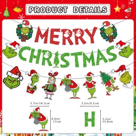 Merry Christmas Banner Merry Christmas Decorations Christmas Party Decorations Whoville Decorations with Christmas Table Decorations for Merry Christmas Party Decorations