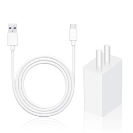 Upgraded Fast Charging Travel External Wall USB Power Adapter Rapid Charging Transmission Speed Type C USB-C Male to USB 2.0 Cable 3ft Compatible with Motorola Moto Z Droid XT1650