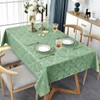 SASTYBALE Flower Jacquard Rectangle Tablecloth 60 x 102 Inch Waterproof