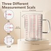 WhiteRhino Glass Measuring Cup,6Cup/1500ml/50oz Liquid Measuring Cups, Measuring Cup With