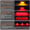 Partswcgg 12V Led Utility Trailer Lights Wiring Kit, Square Combination