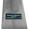 Romario Manzini Formal Tie Solid Dark Silver TO-50