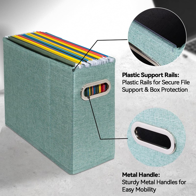 ComfortKeeper 4 Packs Letter Size File Organizer, File Folders Organizer,