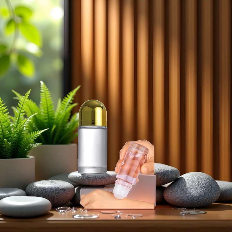 Sluswallow 50ml Glass Essential Oil Roller Bottles, Empty Roller Bottles