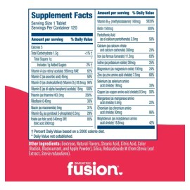 Multivitamínico Bariatric Fusion Masticable 120 Tabletas Vitaminas Minerales B12 Hierro                                                               