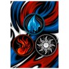 (Blue Red White) - 100ct Textured Matte TCG/MTG Card Art