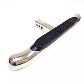 PS-AUTO Heavy Duty Steel Tow Hitch Step Bar Fit 2" Receiver Truck Guard Chrome 30x3"
