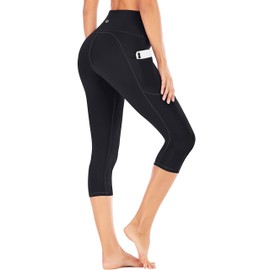 IUGA High Waisted Yoga Pants for Women with Pockets Capri Leggings for Women Workout Leggings for Women Yoga Capris