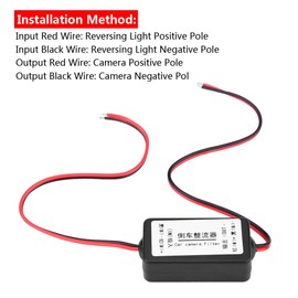 KIMISS 12 V DC Leistungsrelais Kondensator Filter Gleichrichter, Power Relais for Auto Reverse Rückfahrkamera Schwarz