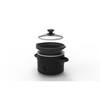 Slow Cooker 2 QT Matte Black Finish Removeable Stoneware Pot