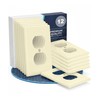 Bates- Duplex Wall Plate, 12 Pack, Ivory, Electrical Outlet Cover