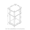 Furinno Just 3-Tier Turn-N-Tube End Table / Side Table /