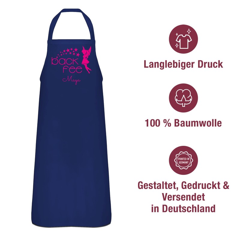 Geschenk mit Namen personalisiert by Shirtracer - Apron - Baking