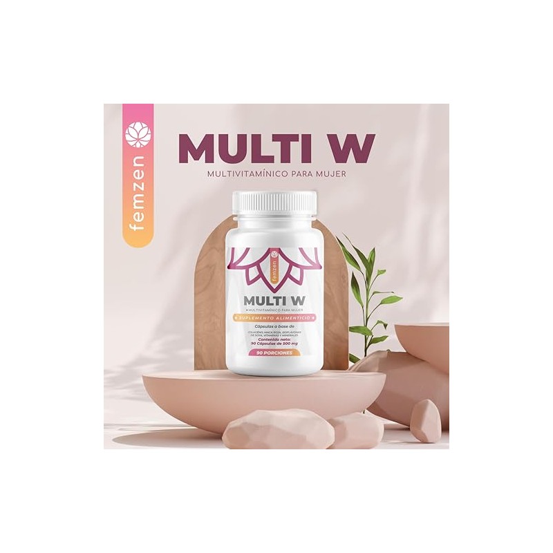 Multi Cápsulas Formula Balance Diario Ingredientes Esenciales Vitaminas Minerales Mujeres
