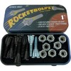 Grind King Truck Co. Rocket Bolts Black/Silver Skateboard Hardware Set