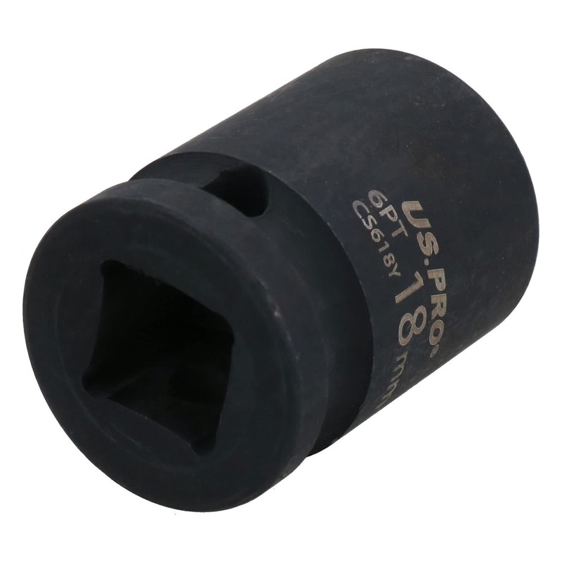 18mm Metric Shallow Impact Impacted European Style Socket 1/2" Drive