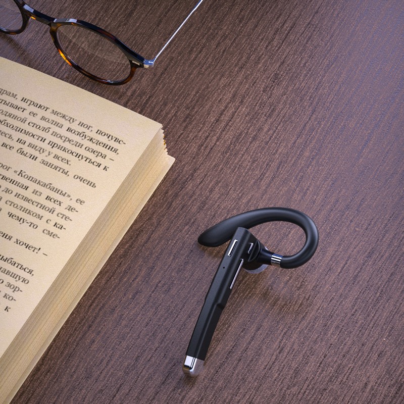 Bluetooth Earpiece Single Ear Wireless Rotatable Handsfree Headset with Battery