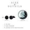 Black Stud Earring 925 Sterling Silver Black Onyx Earrings Punk