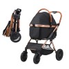 4-Wheel Pet Stroller with Rotate Brakes 66 Lbs Weight Capacity