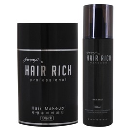 Park Myung-soo Hair Rich Heukchae Cushion Instant Hair Thickener Men Women Crown Hair Loss Cover 15g, Brown, 2 Pieces / 박명수 헤어리치 흑채 쿠션 순간 증모제 남자 여자 정수리 탈모 커버 15g, 갈색, 2개