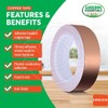 Qatao Copper Tape(2/5inchX82FT),Copper Foil Tape with Conductive Adhesive for Guitar,EMI