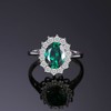 JewelryPalace Princess Diana/Kate Middleton-Style Gemstone Rings, Emerald, Sapphire, Topaz, Amethyst,