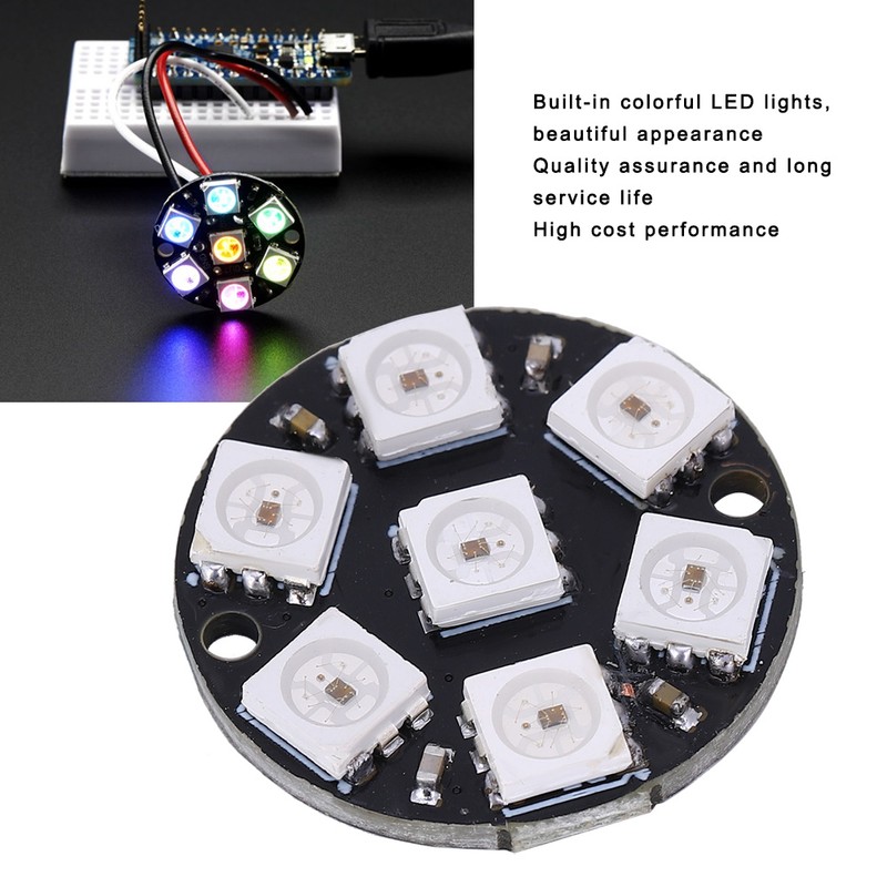 10Pcs LED Driver Development Board Round Built In Color Light