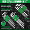 SK 27-Piece Allen Wrench Set, Metric/SAE/Star Hex Key Set, L-Shaped,