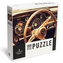 Lantern Press 1000 Piece Jigsaw Puzzle, Vintage Car Dashboard
