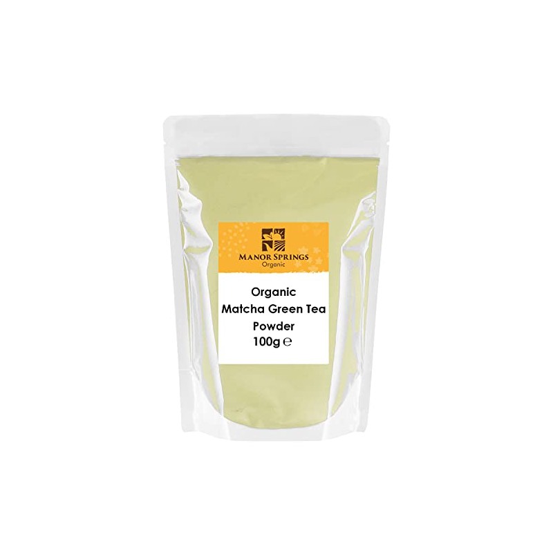 Organic Matcha Green Tea Powder 100g by Manor Springs Organic