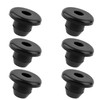 BOXOB 6pcs Rubber Jack Oil Plug, 0.33in Flat Head Waterproof
