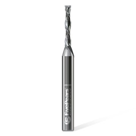 FivePears - Broca de compresión en espiral para CNC, diámetro de corte de 1/8 pulgadas y longitud de corte de 3/4 pulgadas de longitud de corte de 1/4 pulgadas de carburo de vástago de 1/4 pulgadas