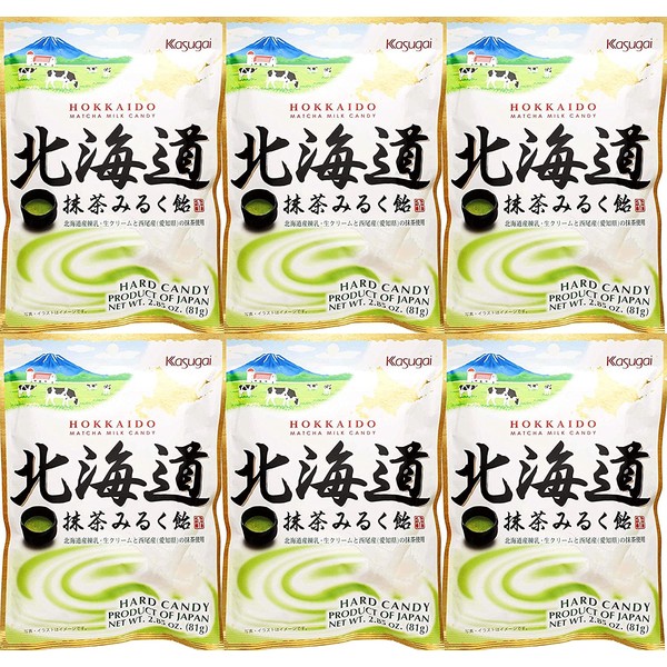 Hokkaido Matcha Milk Ame (2.85oz) (6pack)