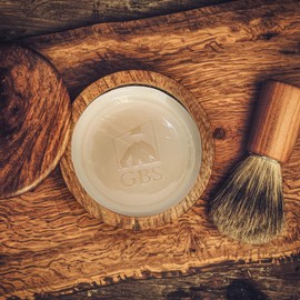 G.B.S 97% All Natural Men's Cedar and Pine Shave Soap Creates a Rich Lather