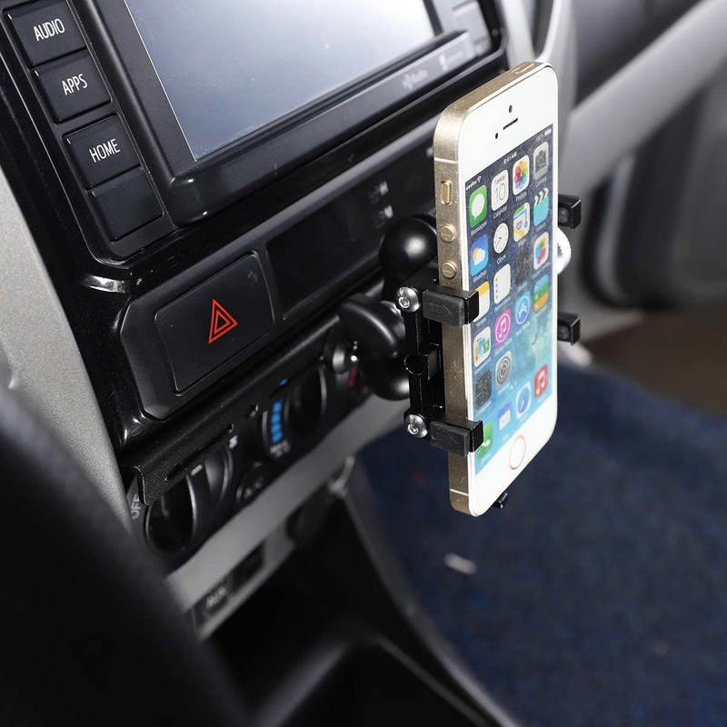 Aluminum Alloy Black Central Console Multi-Function Navigation Bracket for Toyota
