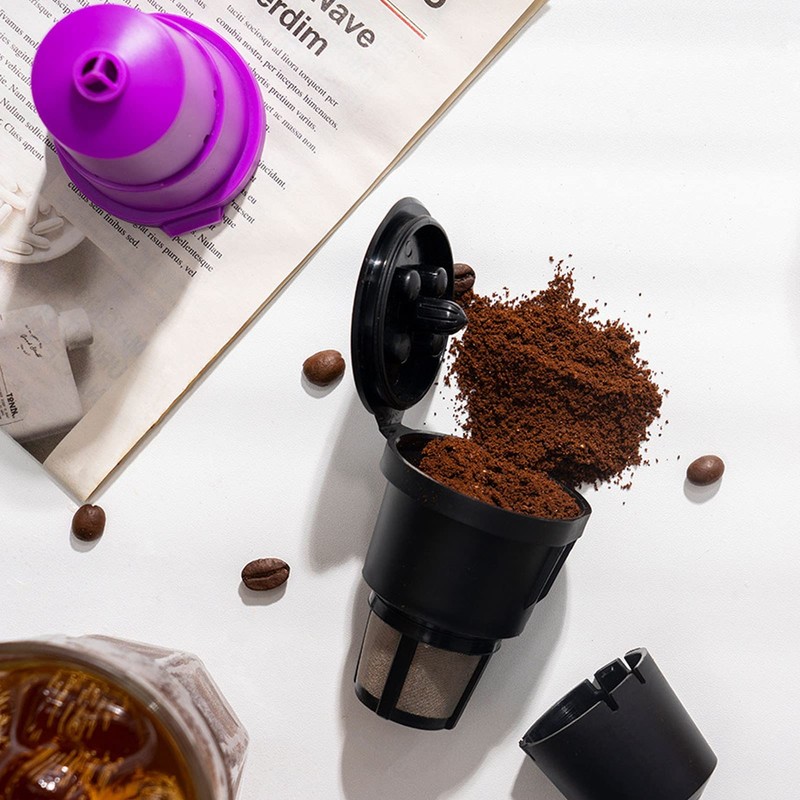 Reusable K Cups, Refillable Coffee Filter Coffee Pod Filled Capsule
