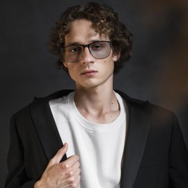 TJUTR Photochromic Sunglasses for Men Polarized, Metal Frame, Square Lens Style with UV400 Protection Ideal for Active Outdoors and Leisure