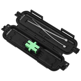 Xunsomten Fiber Optic Waterproof Box SC/APC FTTH IP67 Applicable to Various Indoor and Outdoor Environments Optic Fiber Protection Box with SC Adapter 1PCS