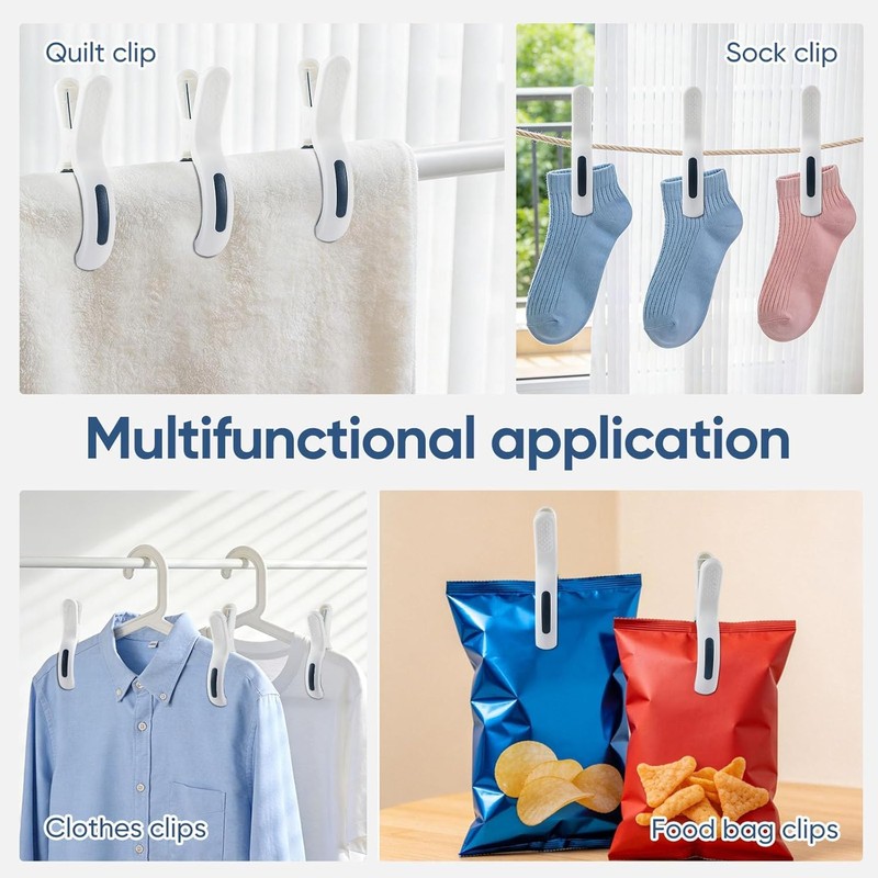 Beach Towel Clips for Beach Chairs, 10 Pack Heavy Duty