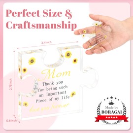 Gifts-for Mom, Best Mom-Gifts-from Kids-Daughter-Son, Engraved Acrylic Block, Decoration for Home, Office, Mothers Day, Birthday Gift for Moms - i Love You Mama(F27)