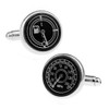 fuel speedometer cuff black cufflinks cufflinks n01505, Brass, No Stone