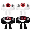 YAPKOLV Pack of 4 Ninja Headbands, Party Accessories, Children's Birthday