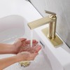 HONYI Bathroom Faucets Brass Bathroom Sink Faucet with Single Handle