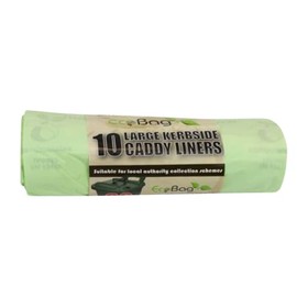 Citystores® EB 30 Litre 10pk Caddy Bin Bag Compostable Biodegradable Compostable Biodegradable Food Waste Bags 2607 (1)