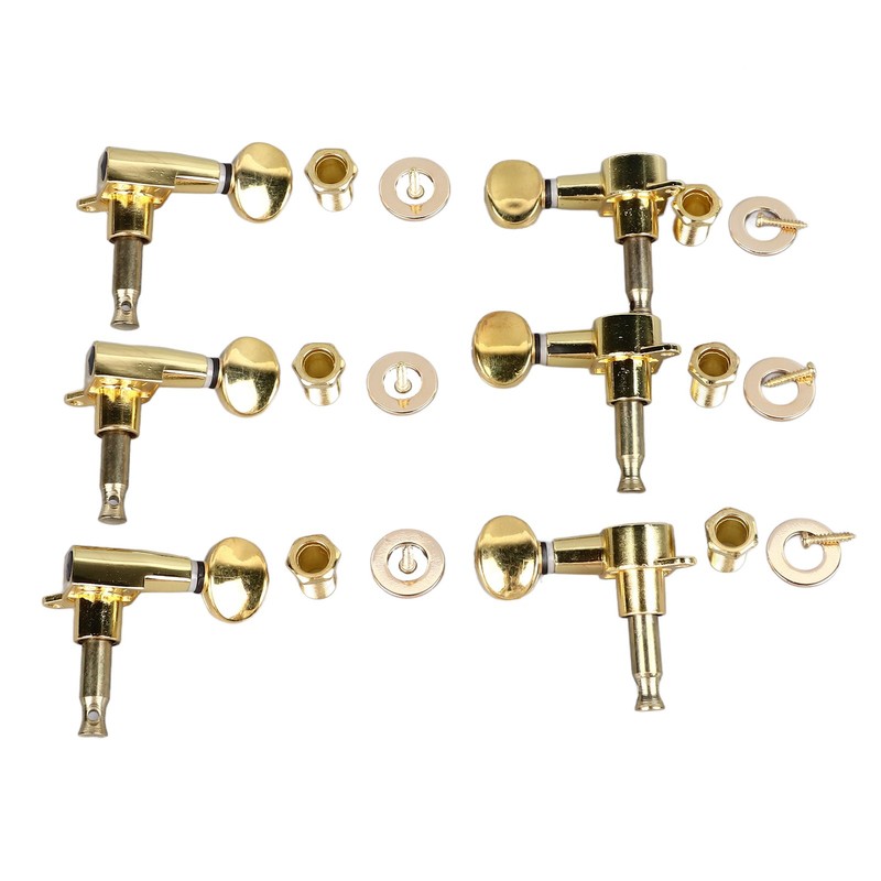 6Pcs Full Closed Guitar Tuning Key Accurate Fast Operation Stable