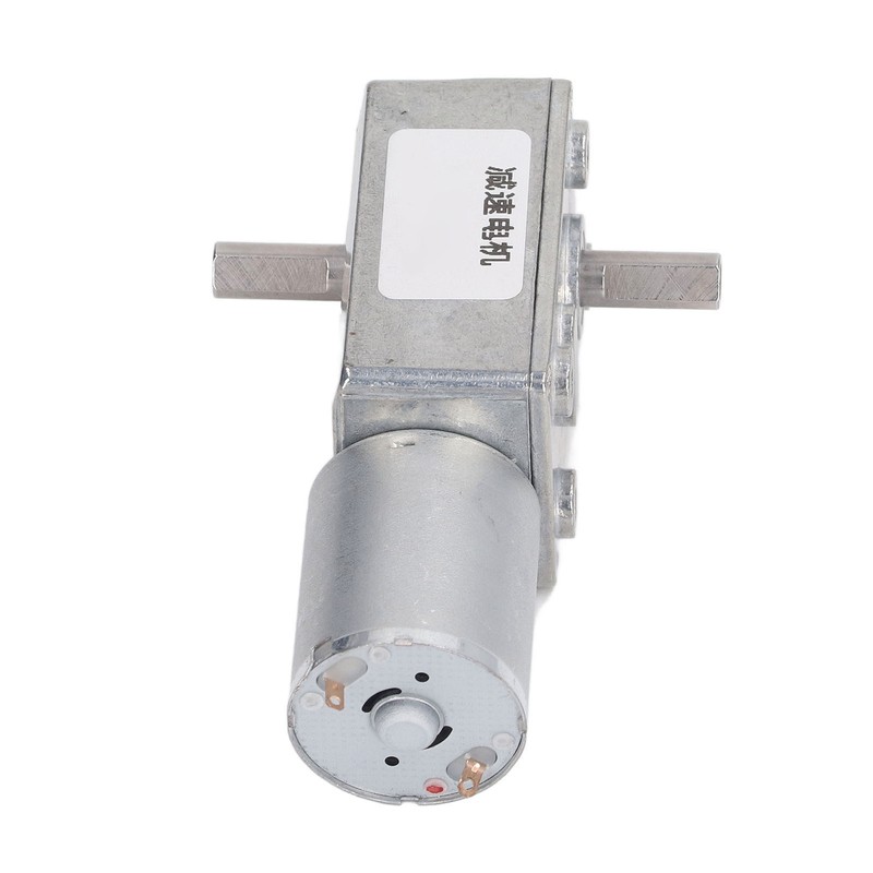 Worm Gear Motor 12mm Double Shaft Self Locking Reversible High