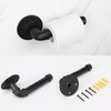 Jeasor 4-Pieces Industrial Pipe Bathroom Towel Ring Kit DIY Wall