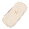 Large Pen Bag Simple Style Canvas Mesh Pockets Pen Slots