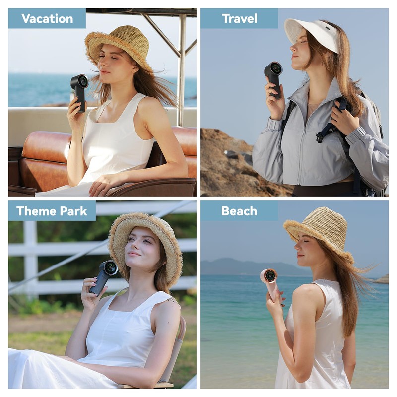 MUXNW Mini Face Fan For Skincare: Portable Small Pocket Handheld